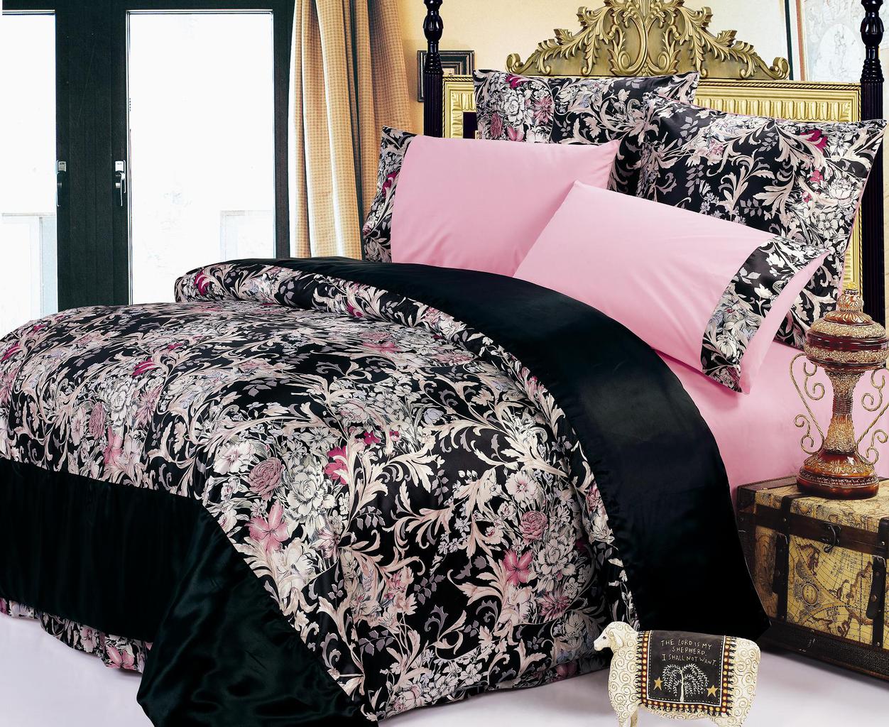 Euro printed bedding example