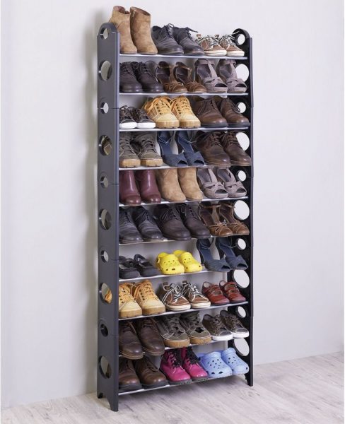 metal shoe rack