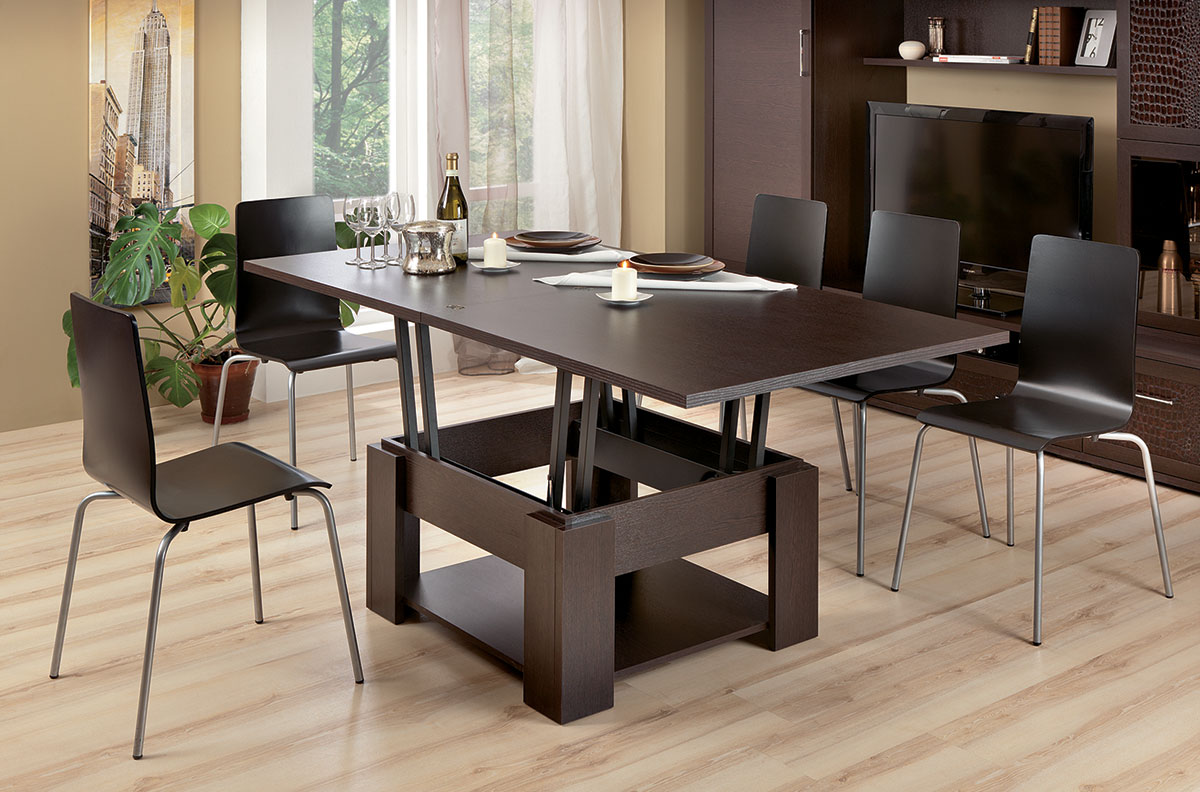 Transformer table noble dark chocolate color