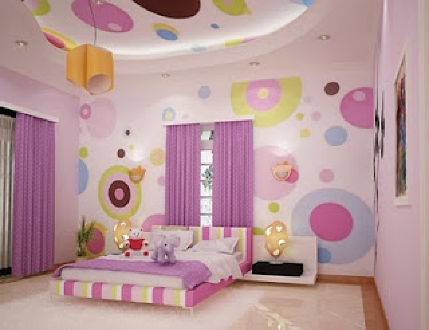 Original wallpaper design of a modern boy’s nursery