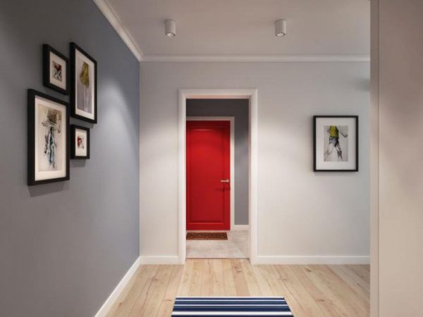 Scandinavian hallway interior