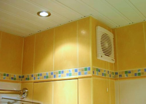 rope exhaust fan in the bathroom