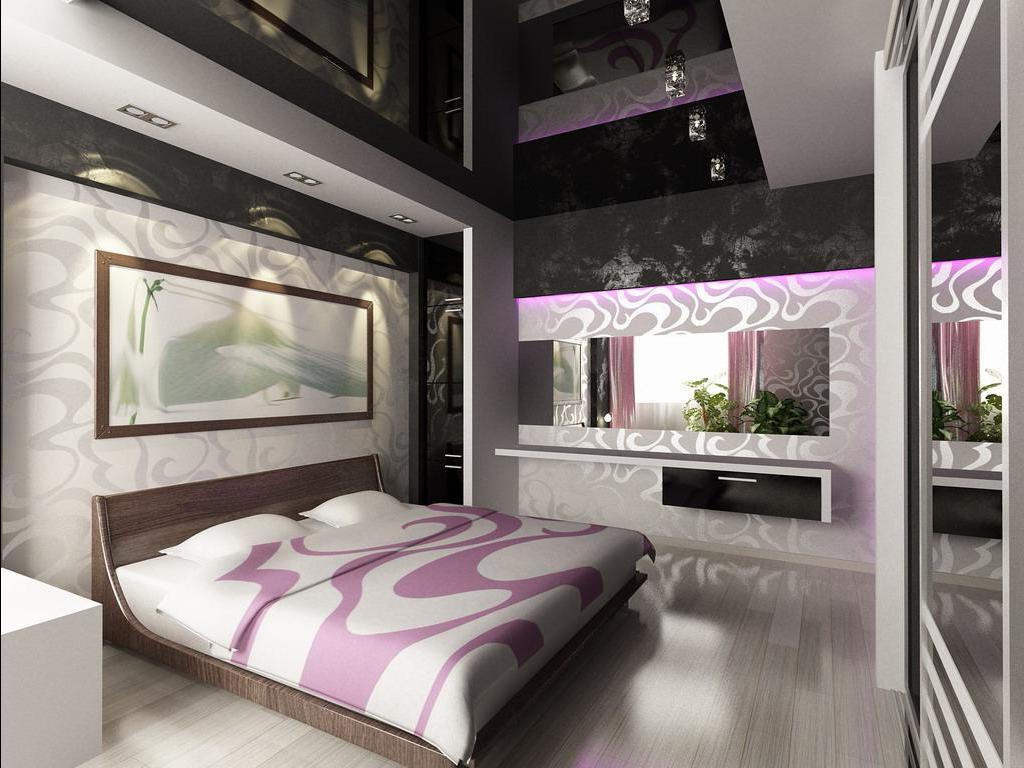 beautiful black ceiling in bedroom design