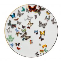 unusual butterflies in the decor of the bedroom picture