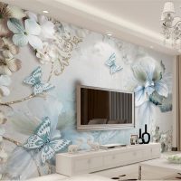 beautiful butterflies in the bedroom interior picture