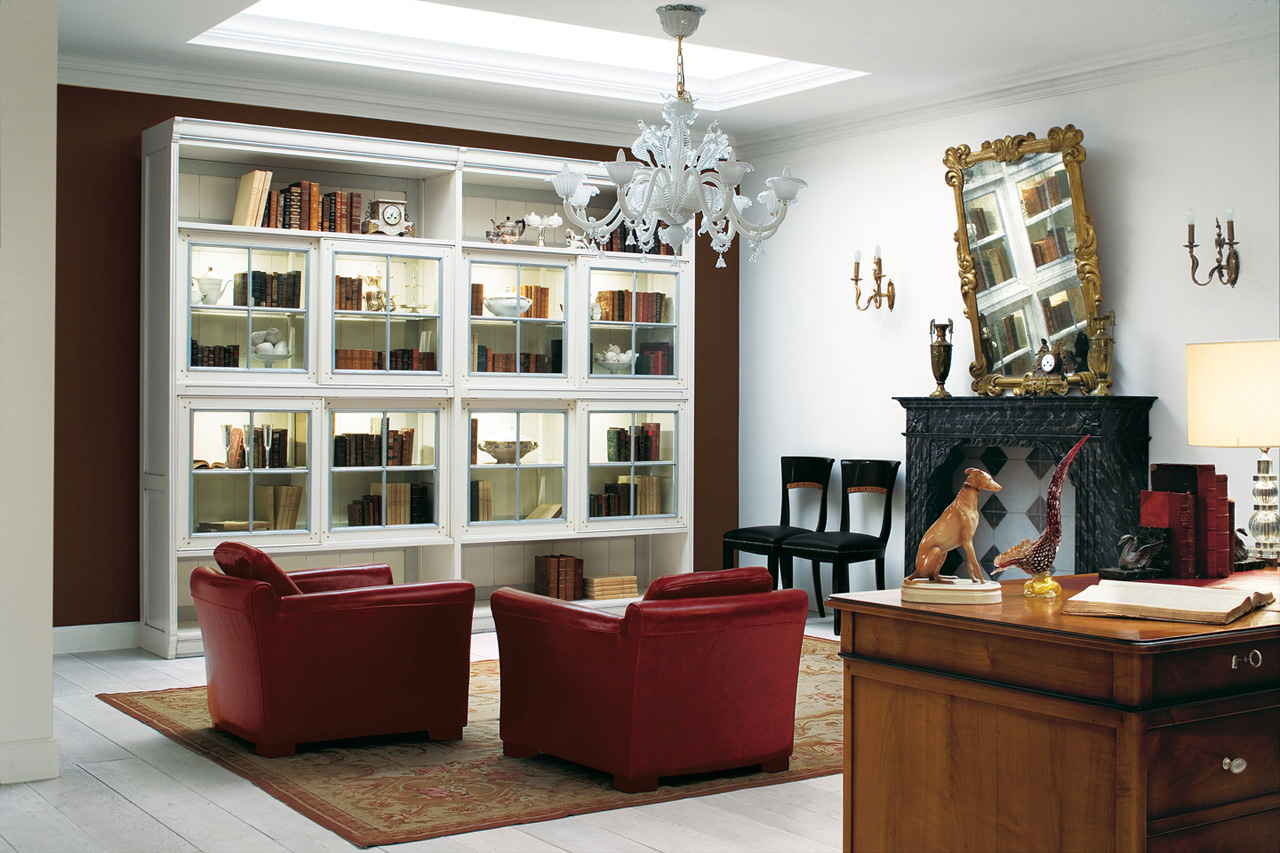 bright marsala color in the interior of the corridor