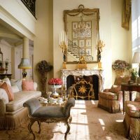 bright interior of the corridor in french style picture