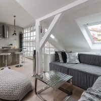 bright interior of the apartment in white tones picture