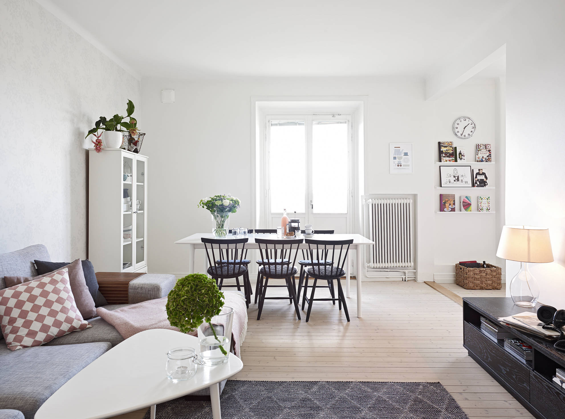 light kitchen design in white