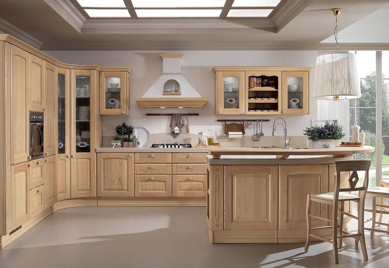 light beige kitchen design in provence style