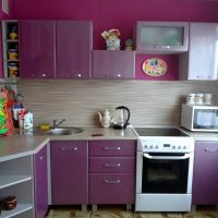 beautiful bedroom interior in fuchsia color picture