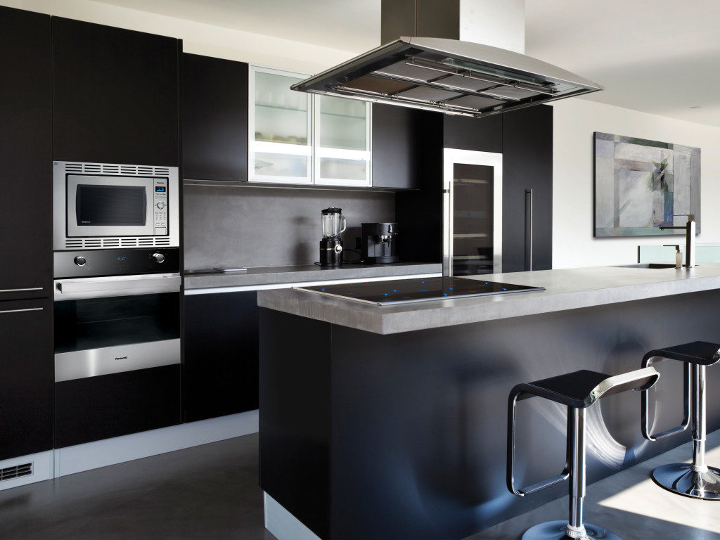 refined style of a bedroom in black color