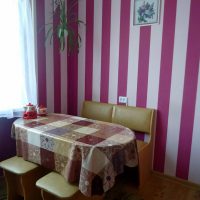 unusual bedroom interior in fuchsia color photo