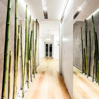 parquet with bamboo in the kitchen design photo