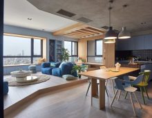 ceiling interior with concrete mortar in the apartment picture