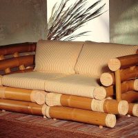 curtains with bamboo in the interior of the kitchen picture