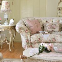 beautiful interior corridor in the style of shabby chic photo