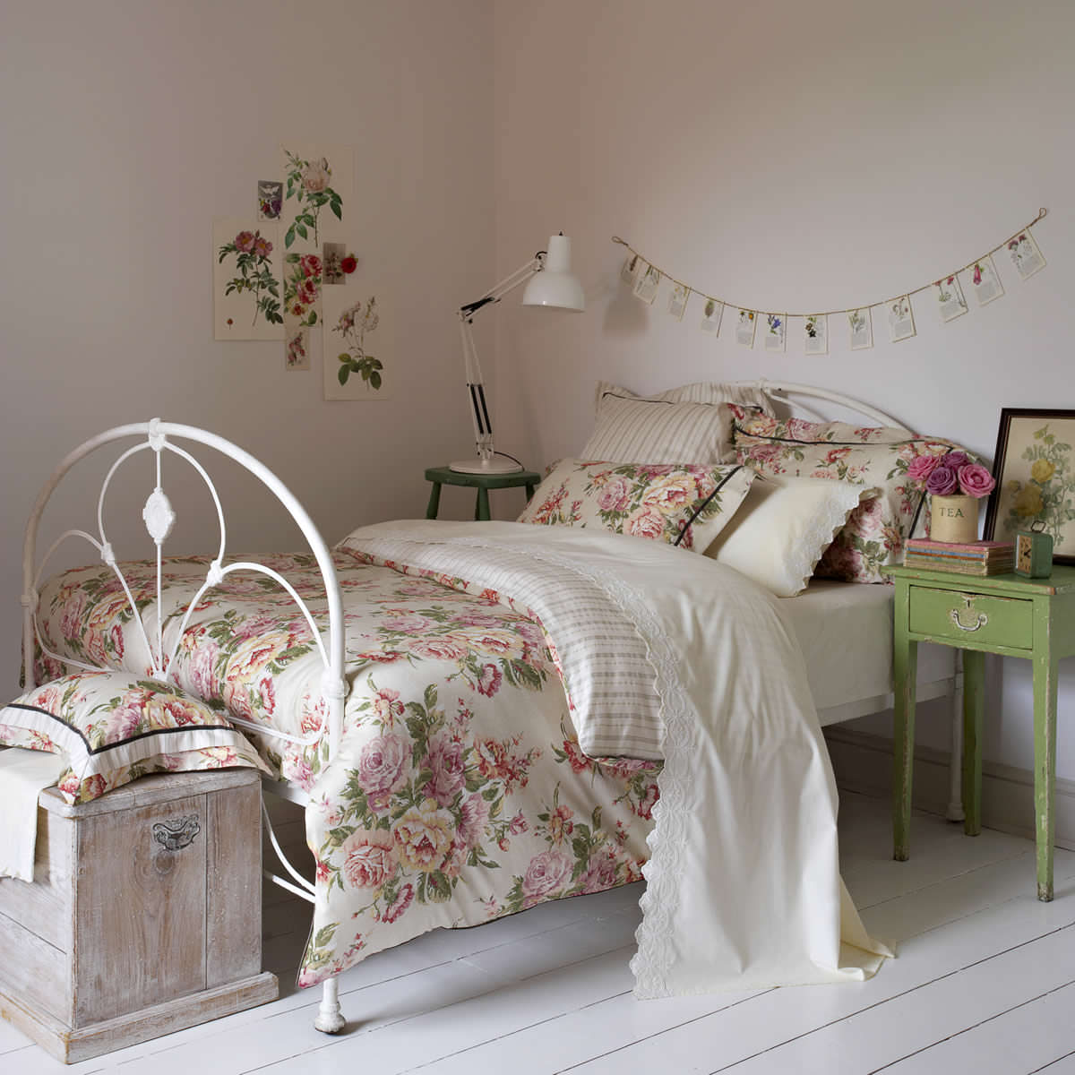 light shabby chic corridor interior