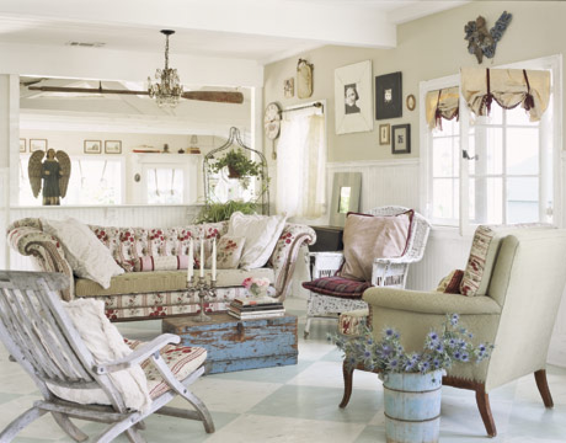 beautiful design bedroom in the style of shabby chic