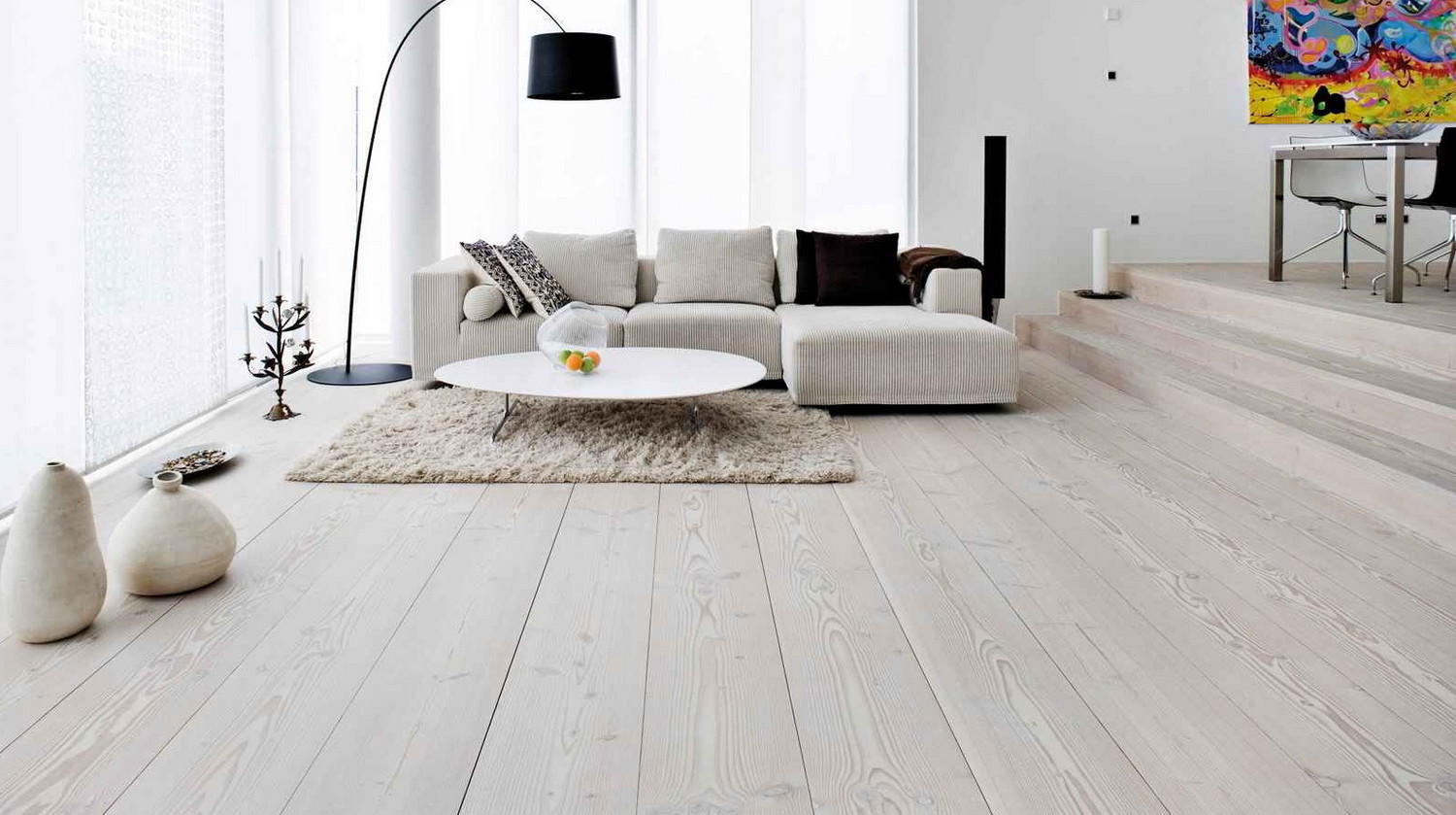 light white oak in the decor of the corridor