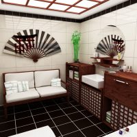 beautiful japanese style corridor decor photo