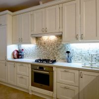 light beige kitchen design in provence style