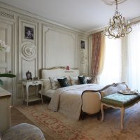 beautiful apartment design in french style photo