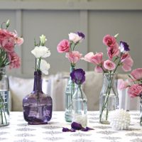 bright spring decor in the interior of the living room photo