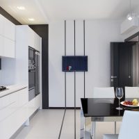 dark doors in walnut corridor interior picture