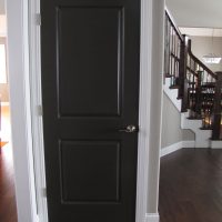 bright doors in the interior of the hallway picture