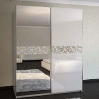 built-in wardrobe in the design of the corridor photo