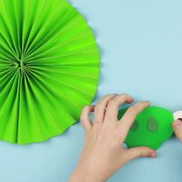 cardboard fan in the design of the hallway photo