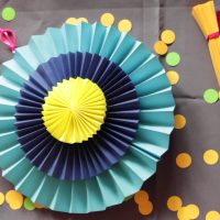 paper fan in corridor design photo