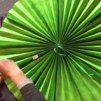 cardboard fan in bedroom style photo