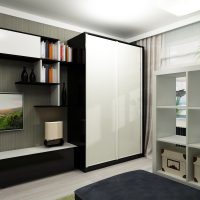 small closet in the bedroom interior picture