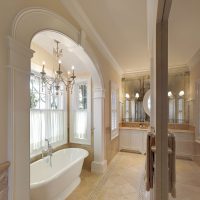 light arch in the interior of the kitchen picture