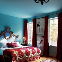 bright tiffany color in the room decor photo