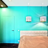 warna aquamarine dalam reka bentuk gambar lorong