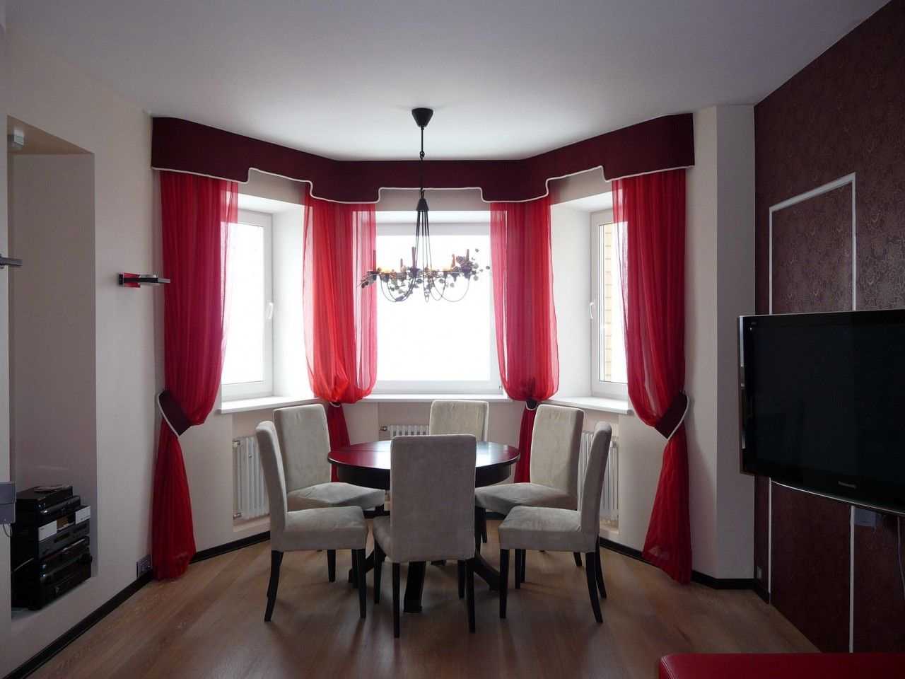 rich burgundy color in the interior of the kitchen