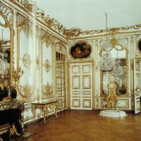 bright house interior in rococo style picture