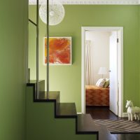 bright pistachio color in the interior of the kitchen picture