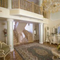 bright rococo style kitchen interior picture