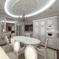 dark decor of elite art nouveau cuisine picture