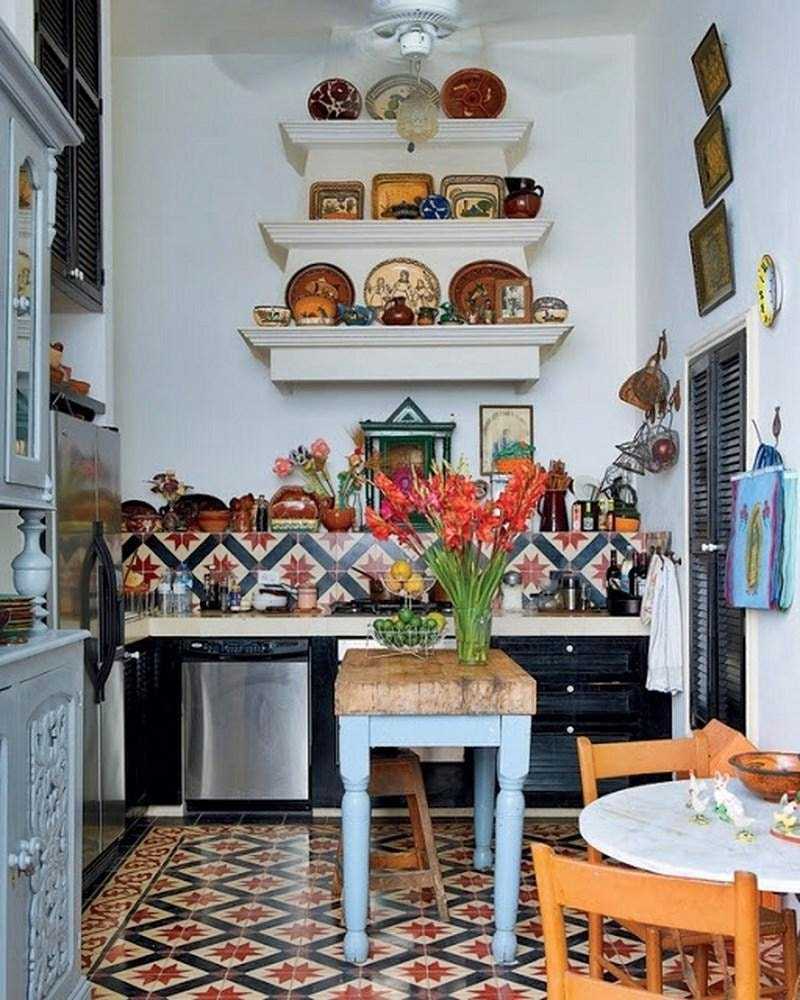 beautiful boho style hallway interior