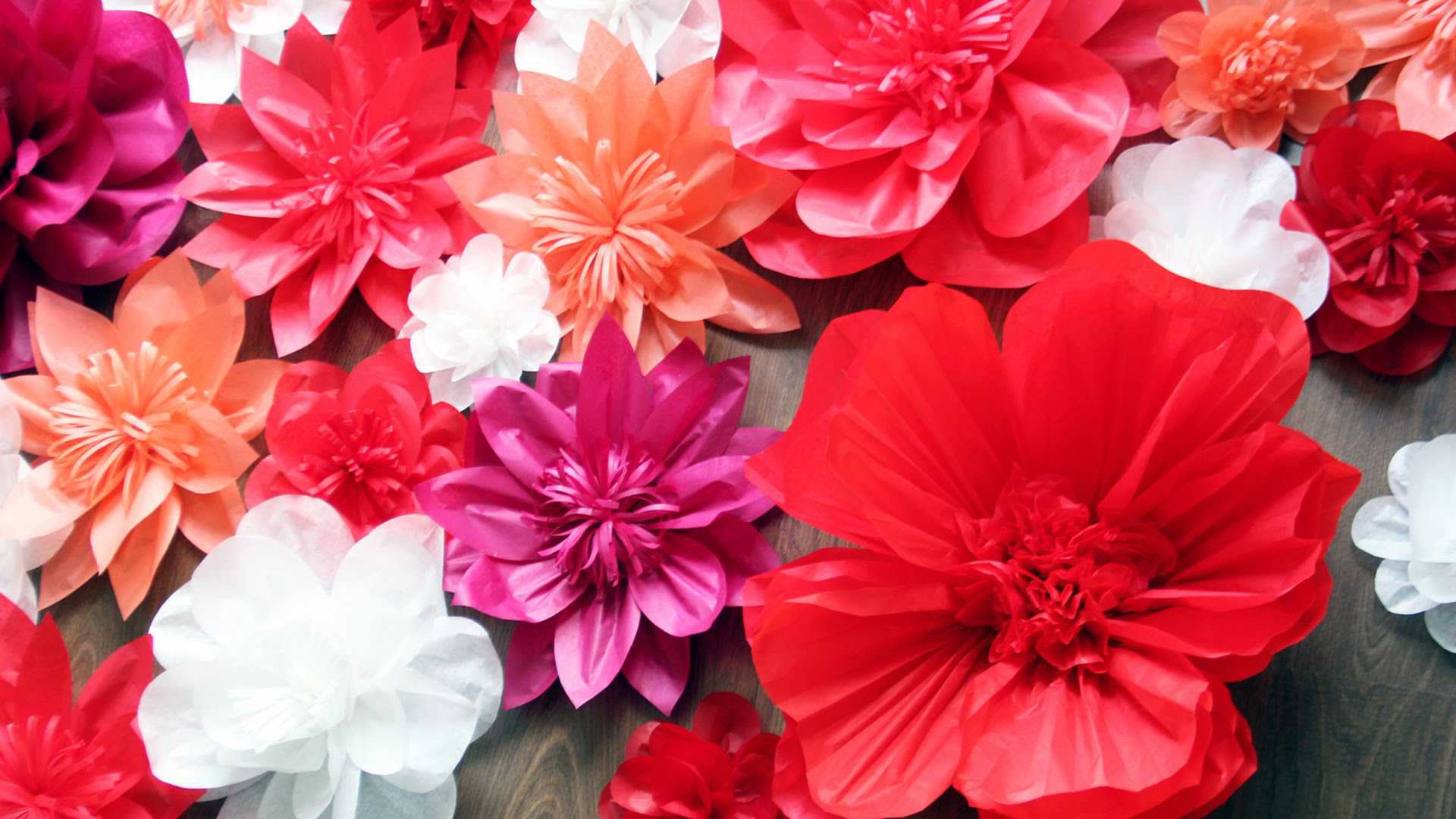 white paper flowers in the interior of the hall