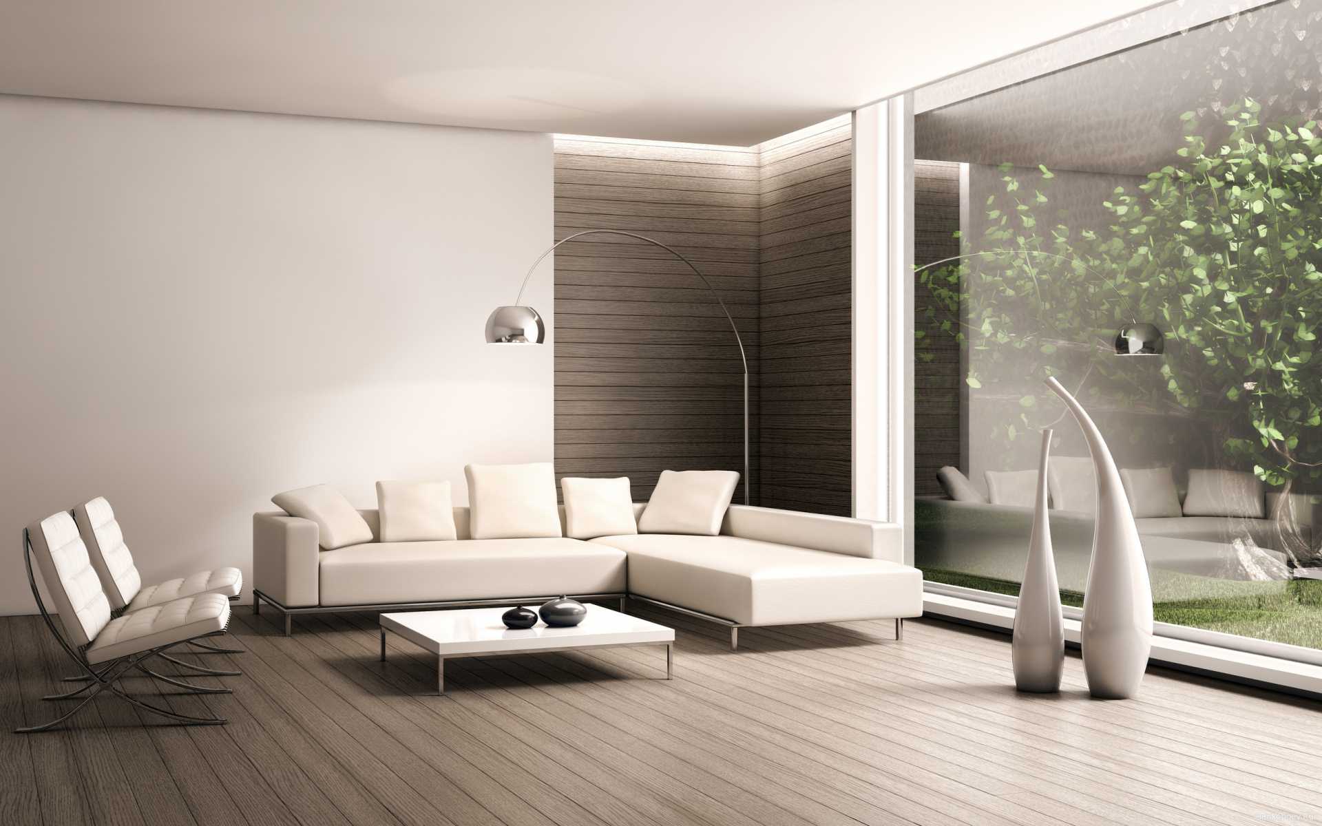 bright white furniture in the interior of the apartment