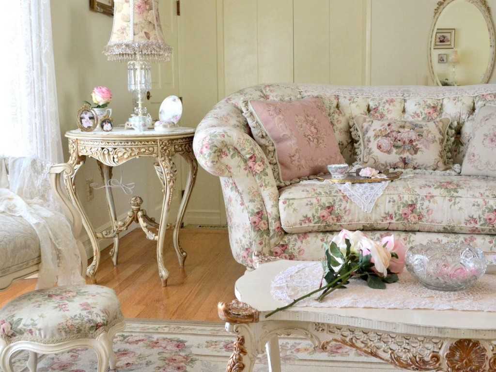 light white furniture in the decor of the apartment