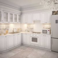 Interior dalaman dapur mewah dalam gambar gaya moden