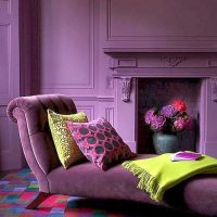 light purple sofa in the corridor facade picture