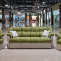 bright pistachio color in the interior of the apartment picture